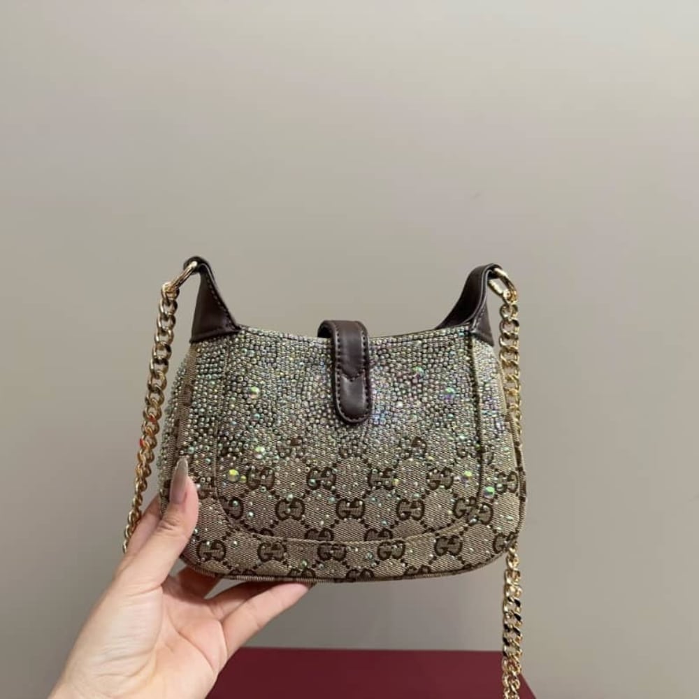 Gucci Jackie Notte Mini Bag Beige And Dark Brown 19Cm 782889 Fad1Z 2541 - Image 4