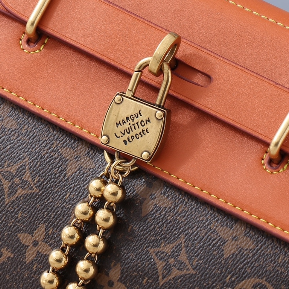 Louis Vuitton Steamer Crossbody Bag Brown 30Cm M11533 - Image 7