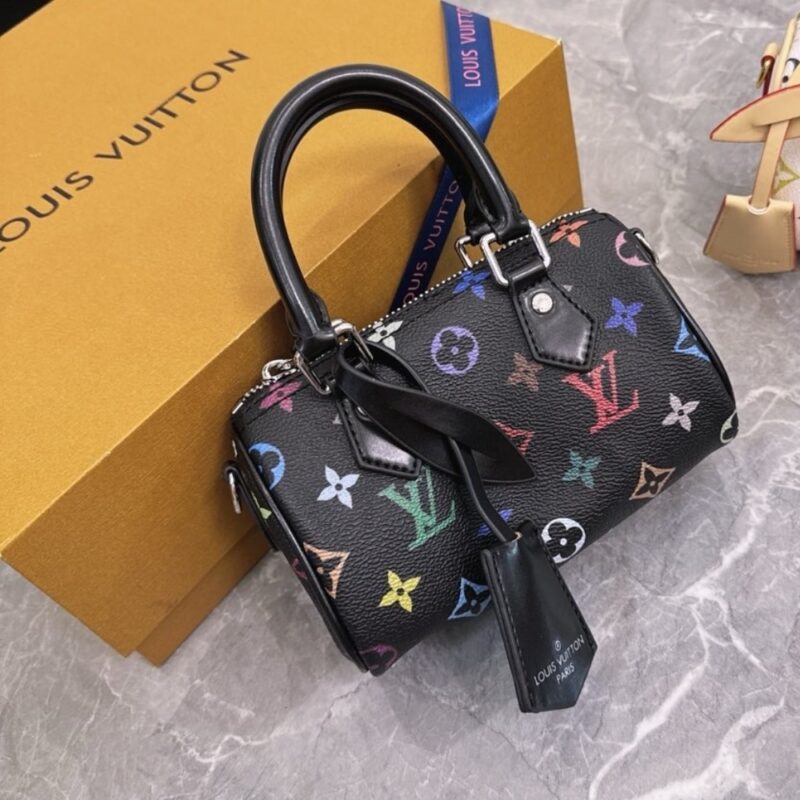 Alternative view of Louis Vuitton X Takashi Murakami Nano Speedy Black Multicolored 16Cm M13406