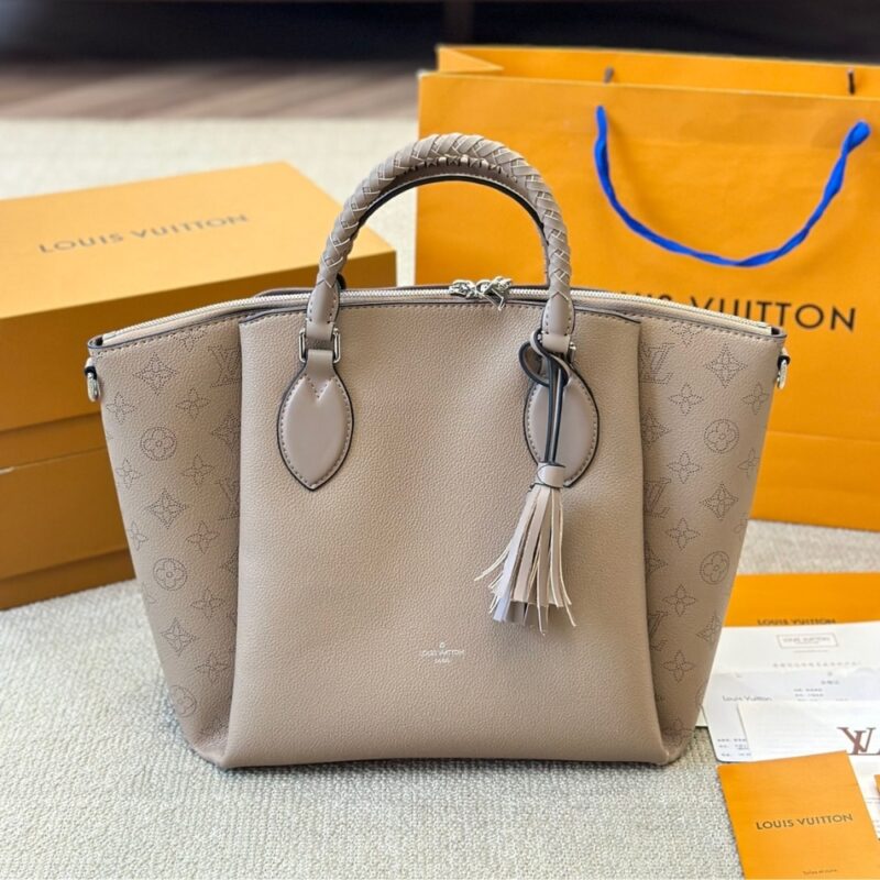 Alternative view of Louis Vuitton Mahina Leather Haumea Bag Beige 30Cm