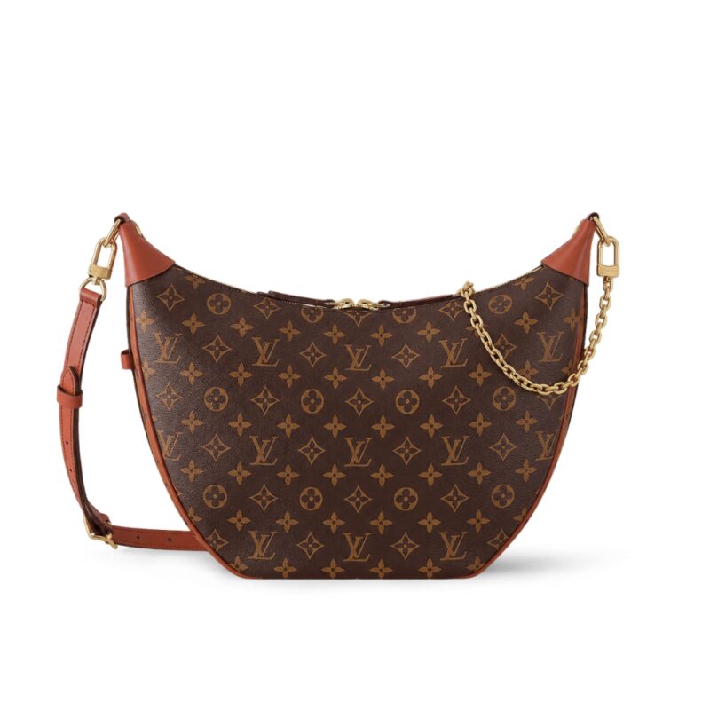 Louis Vuitton Loop Hobo Monogram Canvas Brown 35Cm M46311