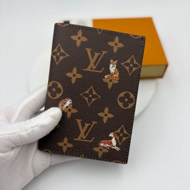 Alternative view of Louis Vuitton Passport Cover Monogram Forest Canvas Brown 14Cm M27023