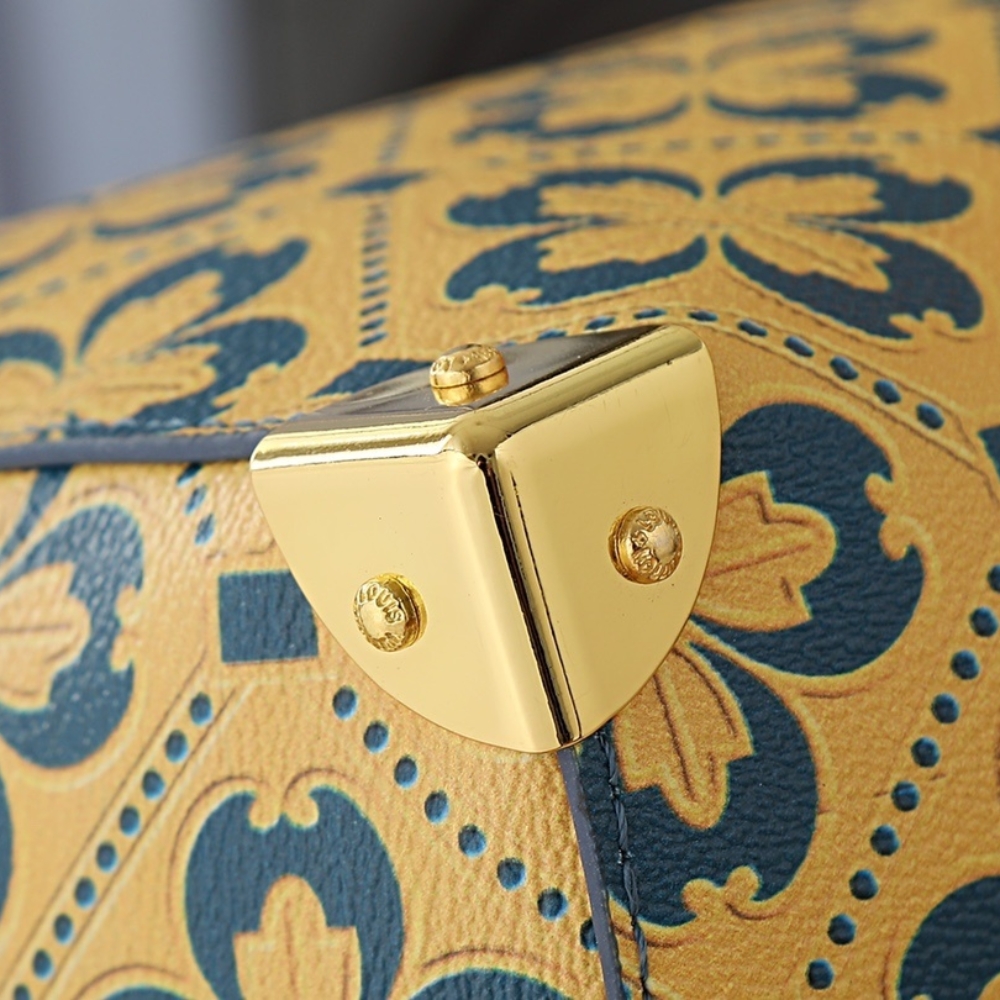 Louis Vuitton Speedy Trunk 25 Blue And Gold 27Cm M27411 - Image 7
