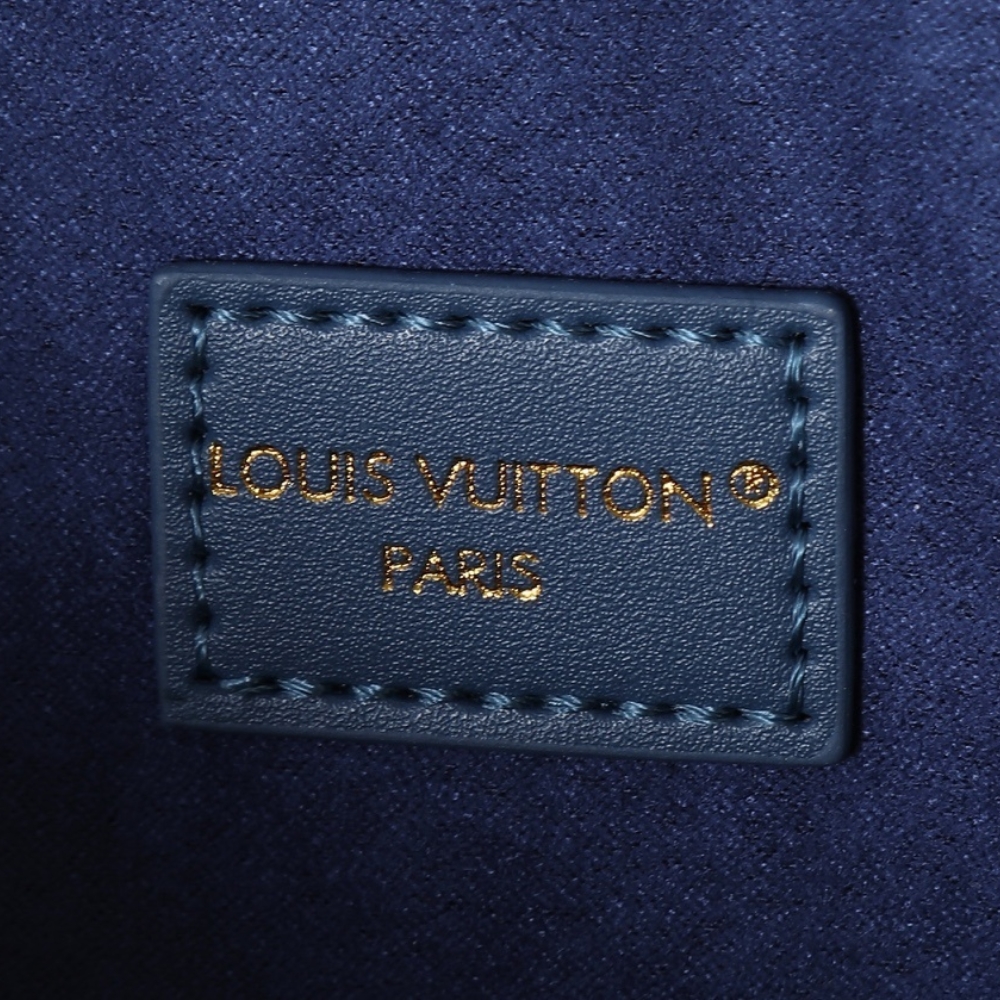 Louis Vuitton Speedy Trunk 25 Blue And Gold 27Cm M27411 - Image 9