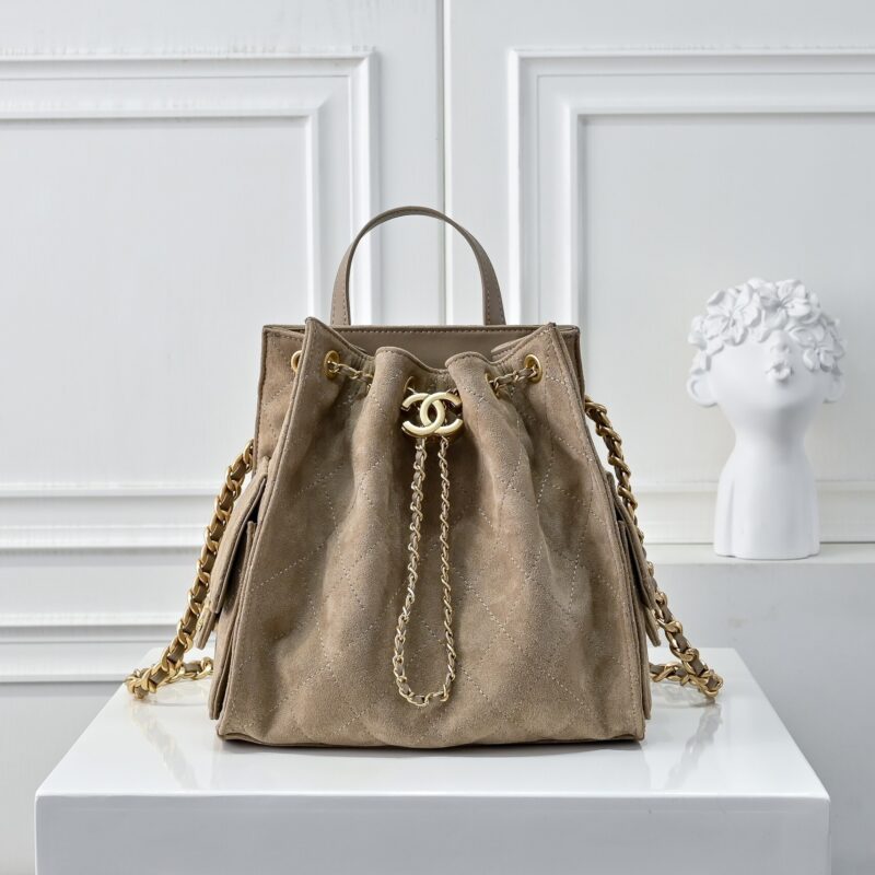Alternative view of Chanel 25 Medium Size Backpack Gold Metal Brown 23Cm As5600 B18799 Nacaa