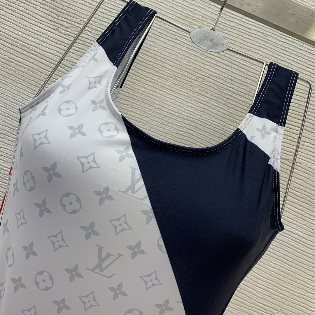 Louis Vuitton X AC Flag One Piece Swimsuit White 1AFZEL - Image 5