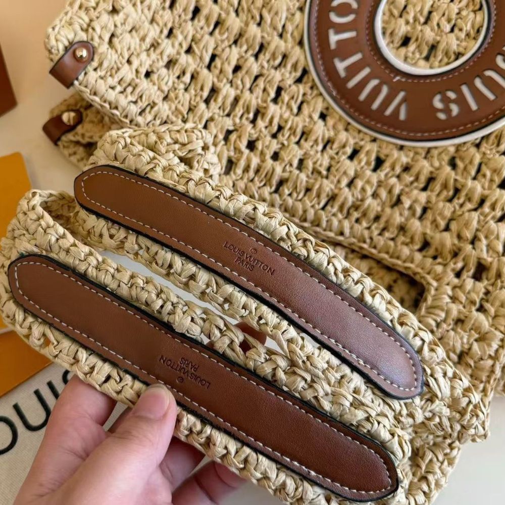 Louis Vuitton Onthego MM Natural Raffia Tan 37Cm M24723 - Image 2