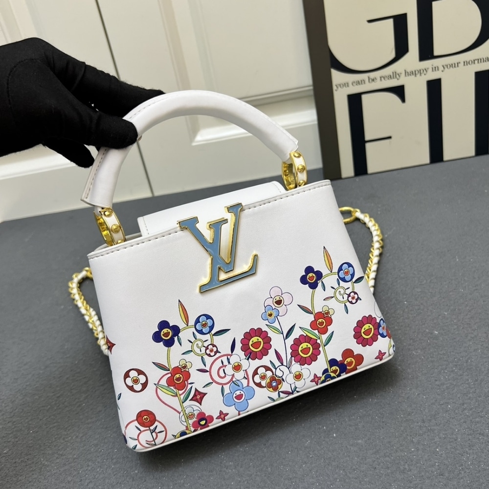 Louis Vuitton X Murakami Capucines East West Mini White 21Cm M13246 - Image 5
