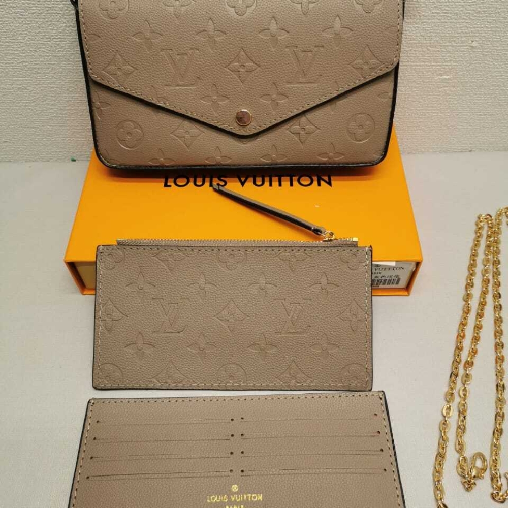 Louis Vuitton Felicie Pochette Monogram Bag Beige 21Cm M82609 - Image 3