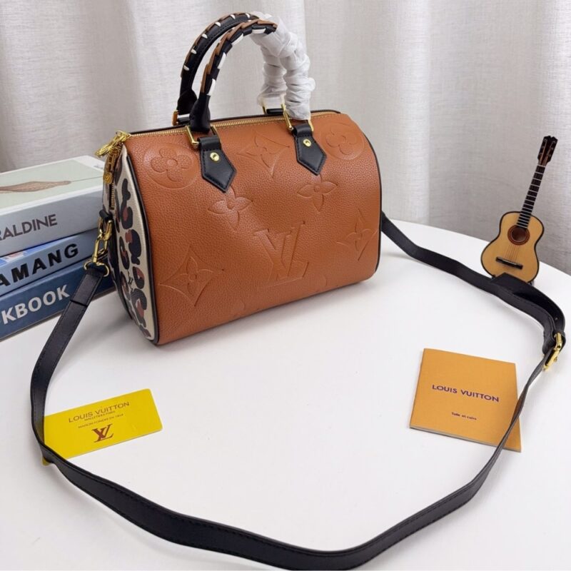 Alternative view of Louis Vuitton Speedy Bandouliere Bag Wild At Heart Monogram Empreinte Giant Brown 26Cm