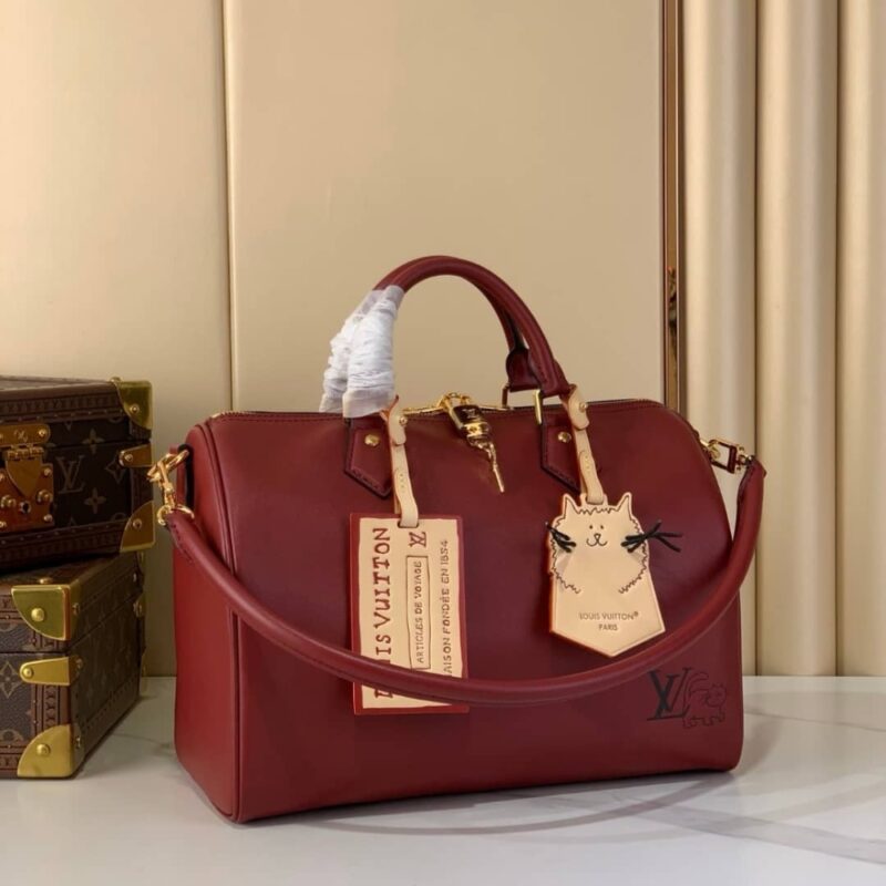 Alternative view of [Super Vip 1:1] Louis Vuitton Speedy Soft 30 Plum 30Cm M25766