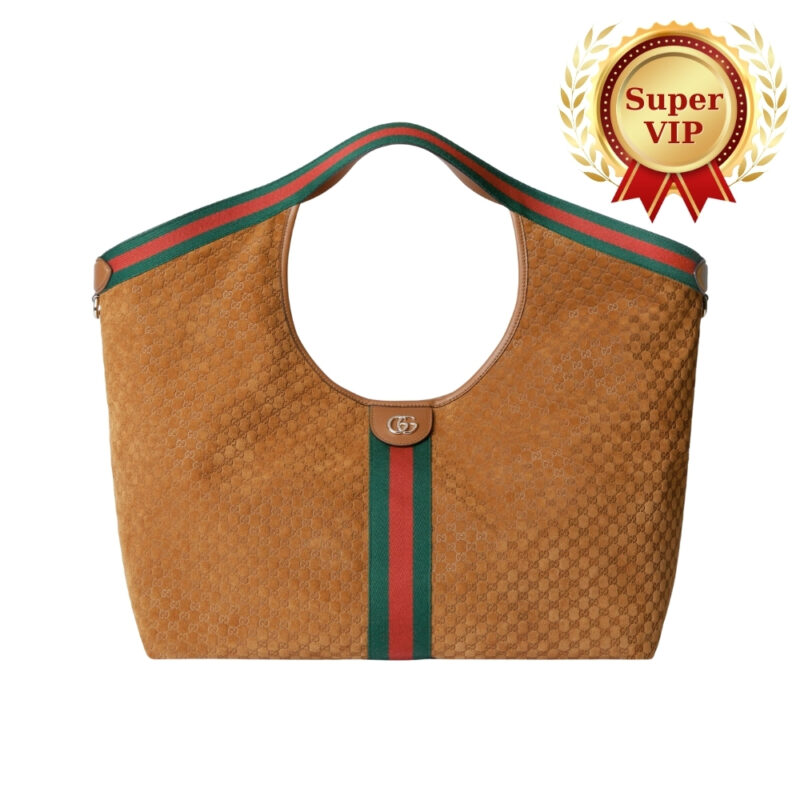 [Super Vip 1:1] Gucci Giglio Large Tote Bag Brown 60Cm 853971 Caab8 2147