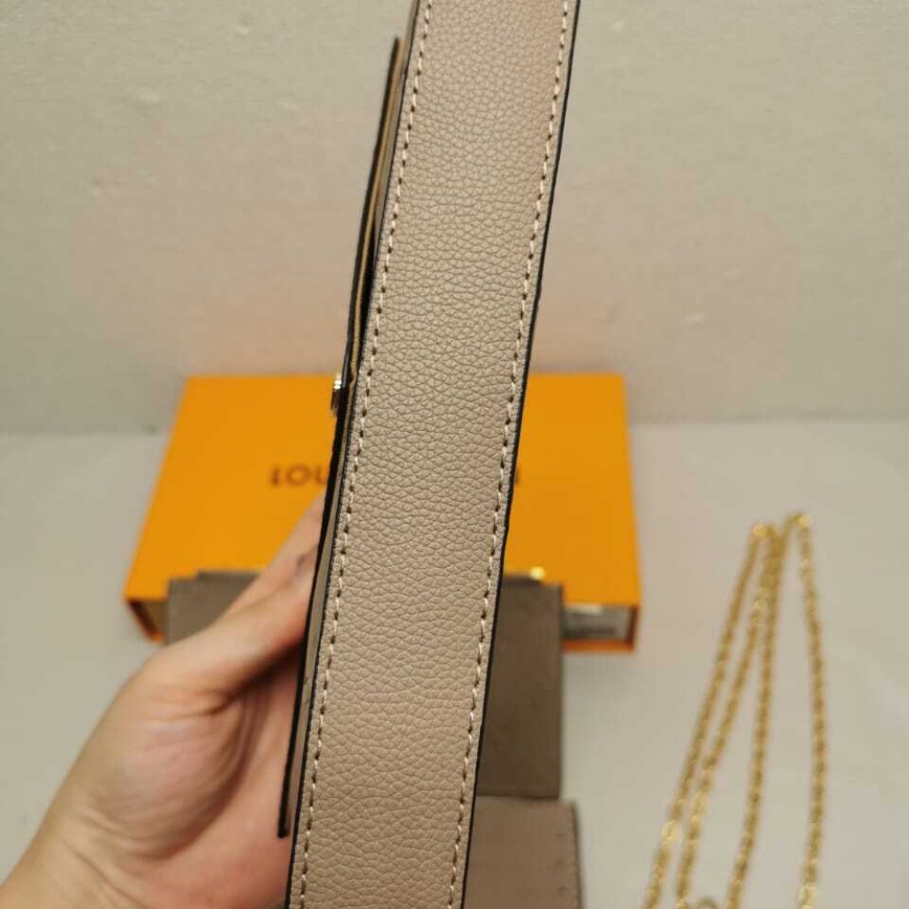 Louis Vuitton Felicie Pochette Monogram Bag Beige 21Cm M82609 - Image 5