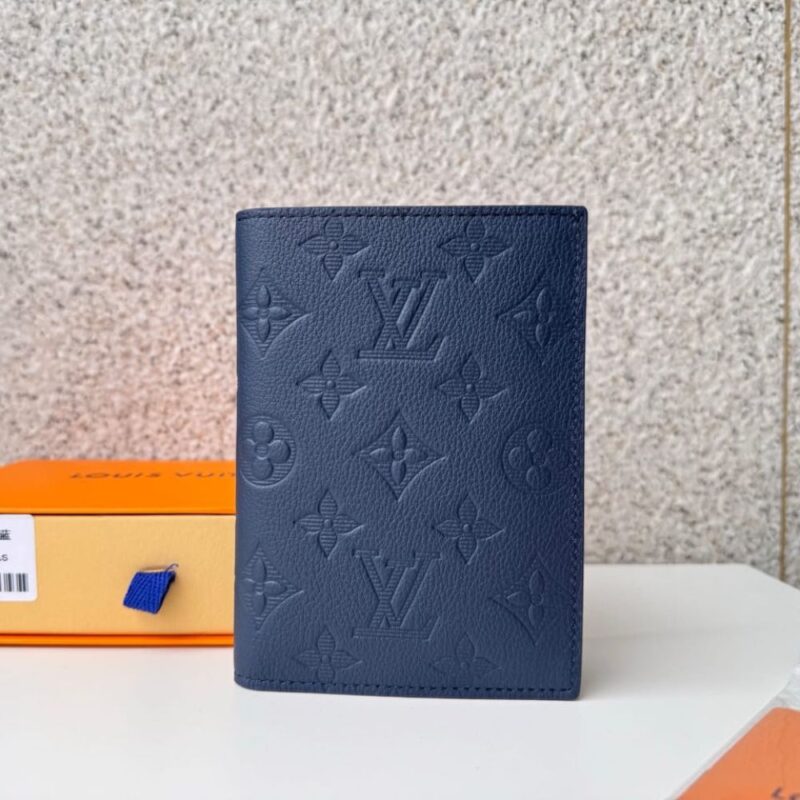 Alternative view of Louis Vuitton Passport Cover Monogram Shadow Navy Blue 14Cm M14792