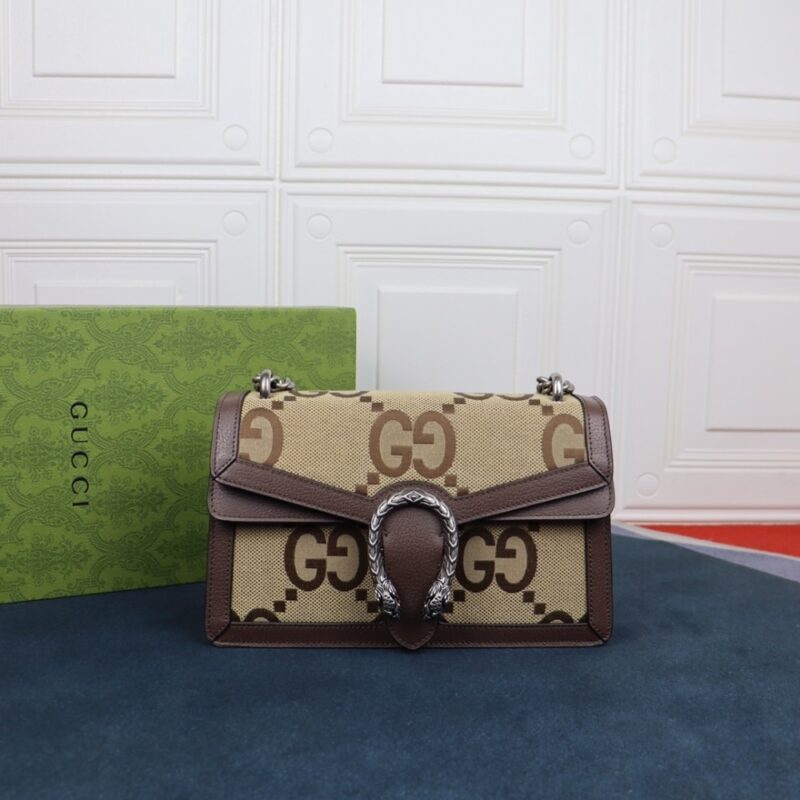 Alternative view of Gucci Dionysus Bag Jumbo Gg Canvas Super Mini Brown 28Cm