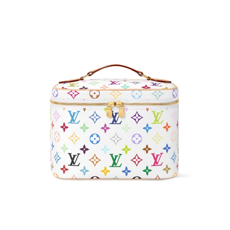 Louis Vuitton X Takashi Murakami Nice BB Multicolored White 24Cm M28340