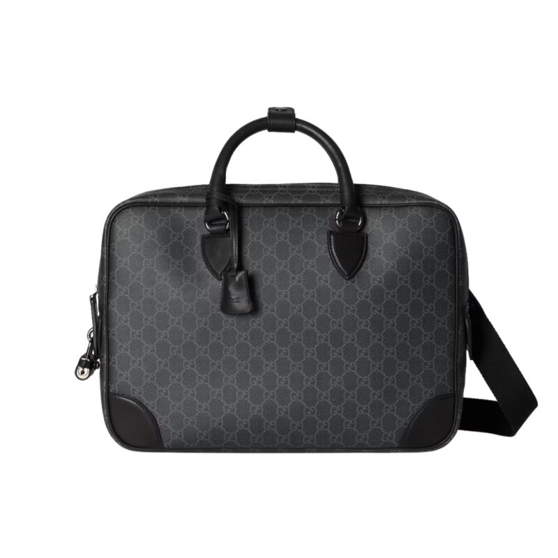 Gucci Gg Emblem Medium Briefcase Black 40Cm 821149 Faed4 1000