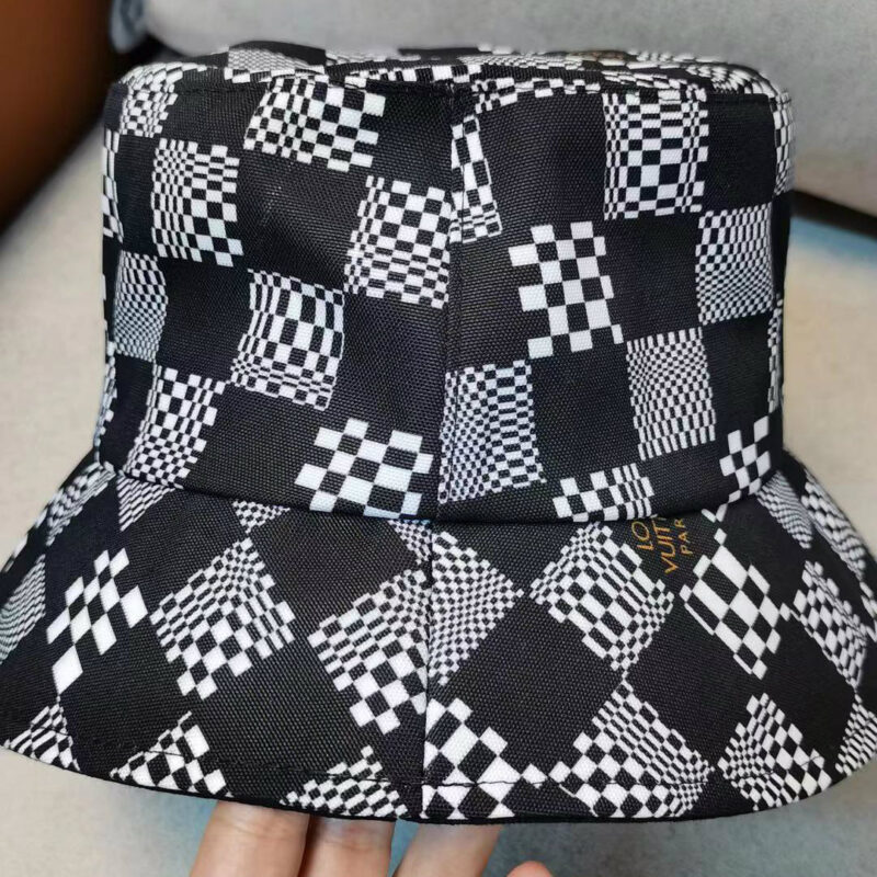 Alternative view of Louis Vuitton Damier Bucket Hat Black