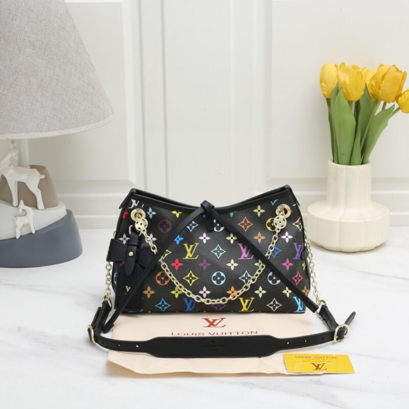 Alternative view of Louis Vuitton Carryall BB Bag Monogram Multicolore Noir 26Cm