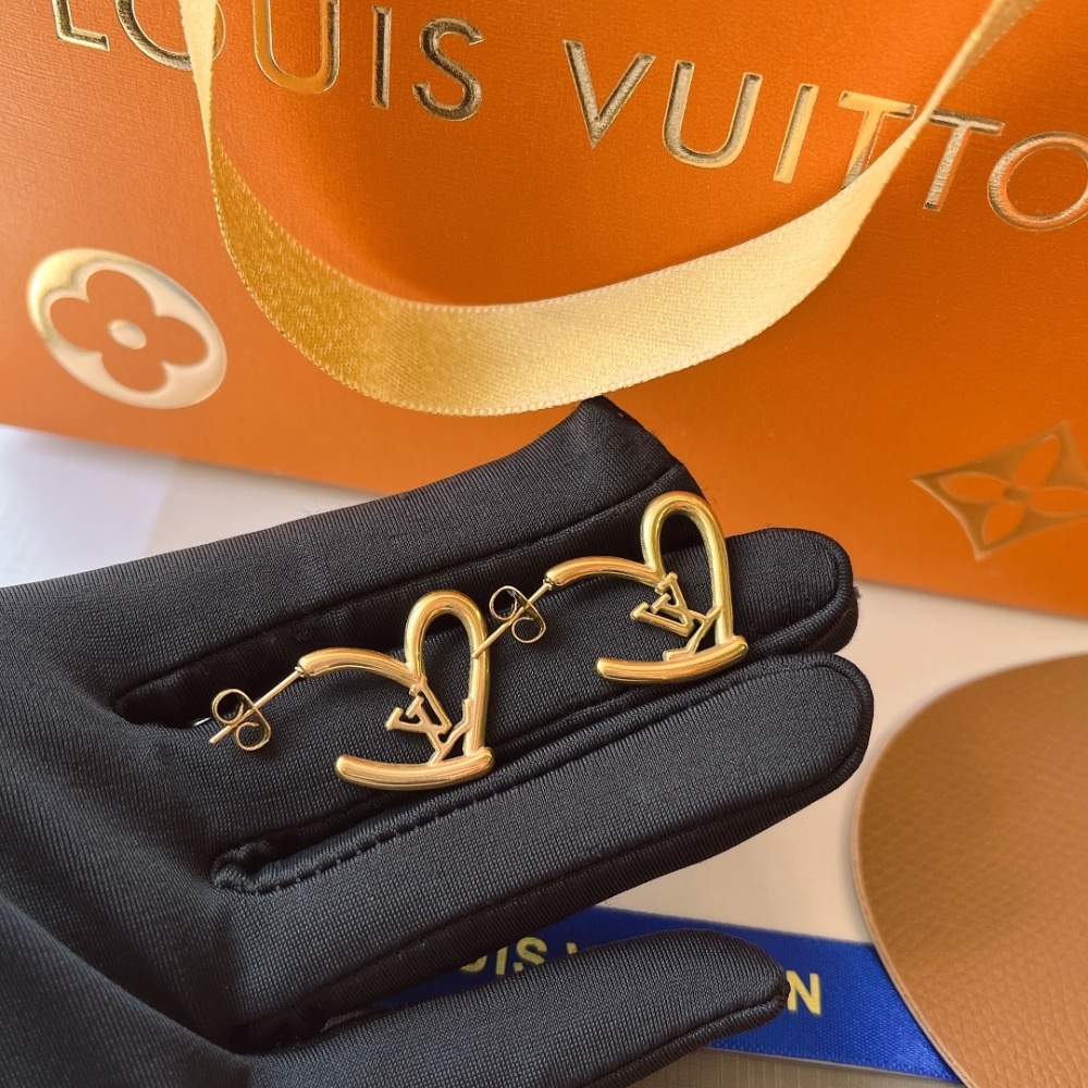 GIFT SET: LOUIS VUITTON CAPUCINES BAG SCARLET RED And FALL IN LOVE EARRINGS - Image 6
