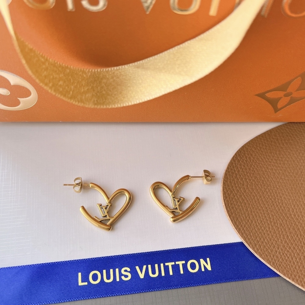 GIFT SET: LOUIS VUITTON CAPUCINES BAG SCARLET RED And FALL IN LOVE EARRINGS - Image 5