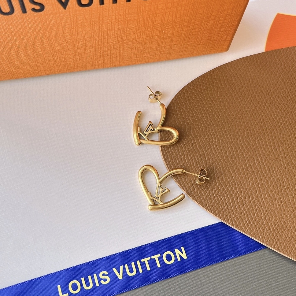 GIFT SET: LOUIS VUITTON CAPUCINES BAG SCARLET RED And FALL IN LOVE EARRINGS - Image 4