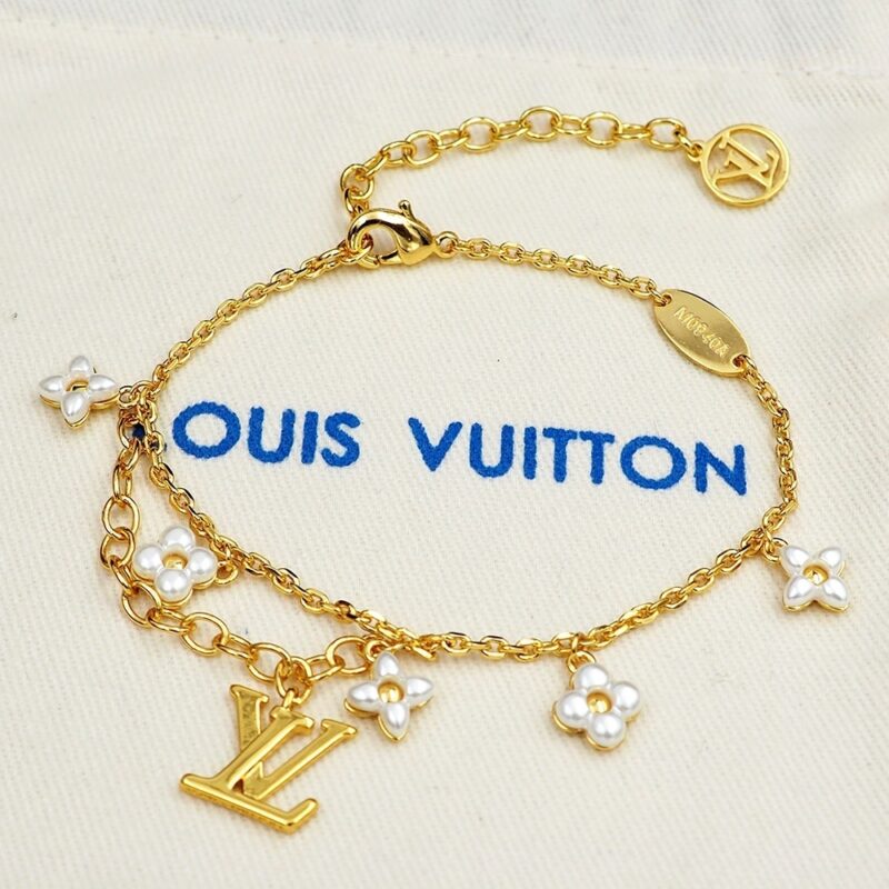 Alternative view of Louis Vuitton Lv Floragram Bracelet Gold M0940A