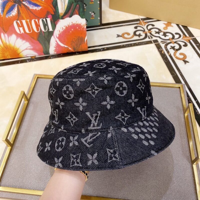 Alternative view of Louis Vuitton Monogram Denim Bucket Hat Black