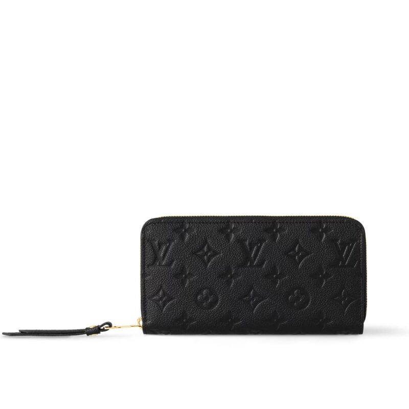 Louis Vuitton Zippy Wallet Monogram Black 19Cm M61864