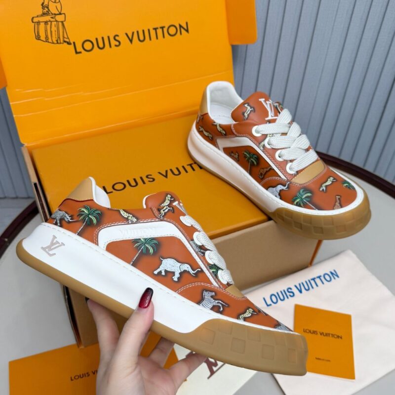 Alternative view of Louis Vuitton LV The Darjeeling Limited LV Tilted Sneaker Cognac Brown 1AJTKS