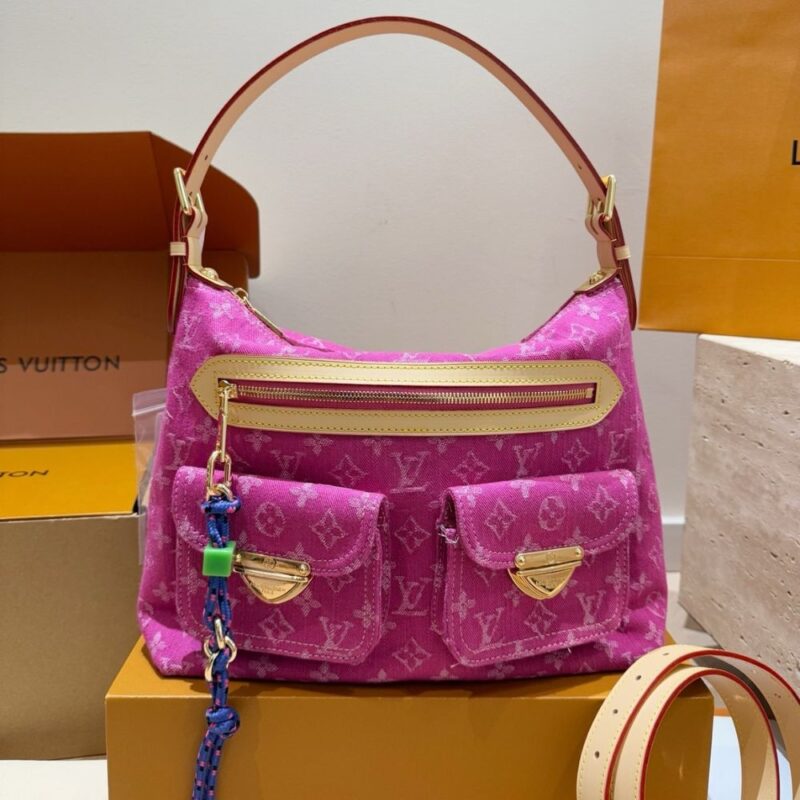 Alternative view of Louis Vuitton Baggy Fuchsia Denim 30Cm M28266