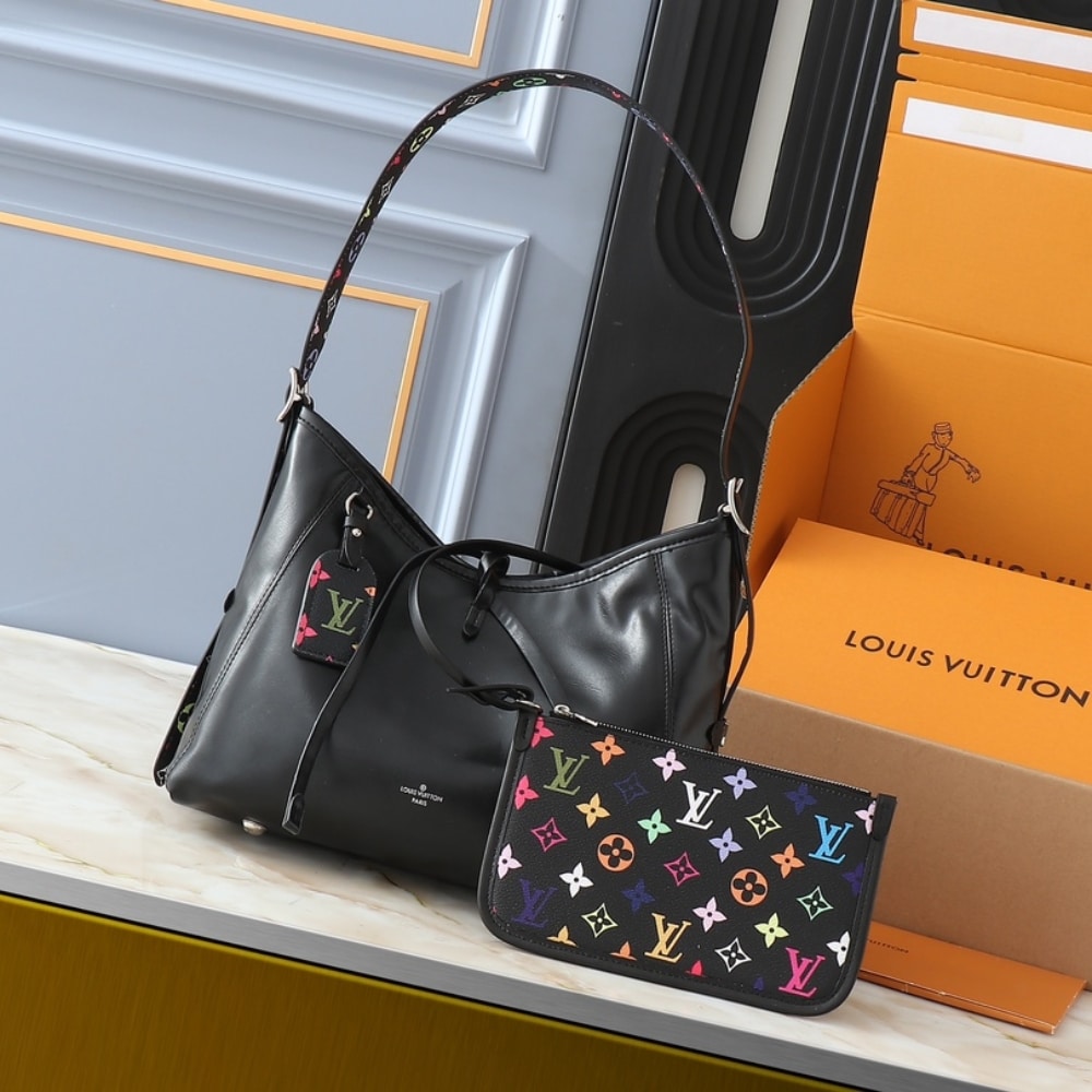 Louis Vuitton X Takashi Murakami Carryall Vibe MM Black 29Cm M13105 - Image 2
