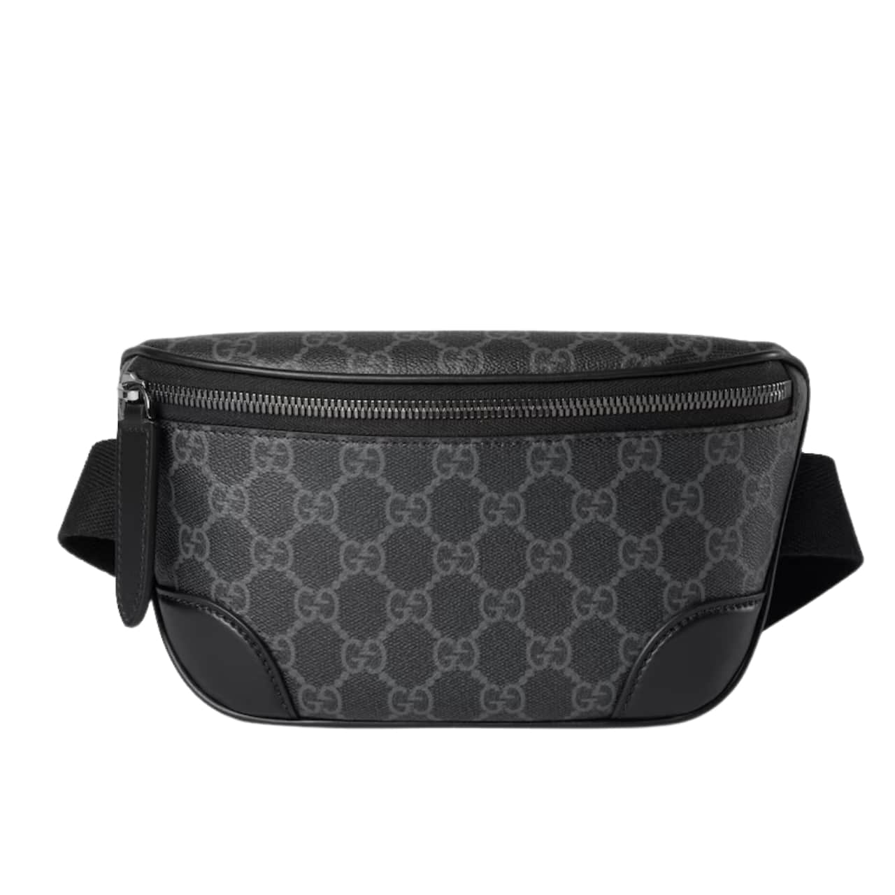 Gucci Gg Emblem Small Belt Bag Black Fabric 23Cm 821165 Faed9 1000