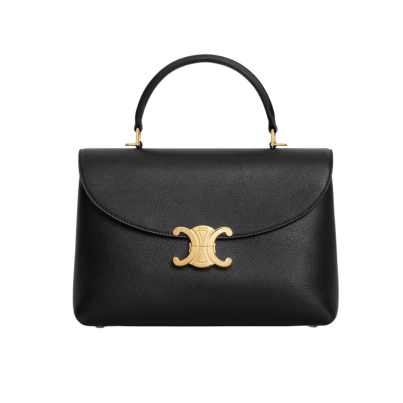 Celine Medium Nino Bag In Supple Black 20Cm 117523Fxk 38No