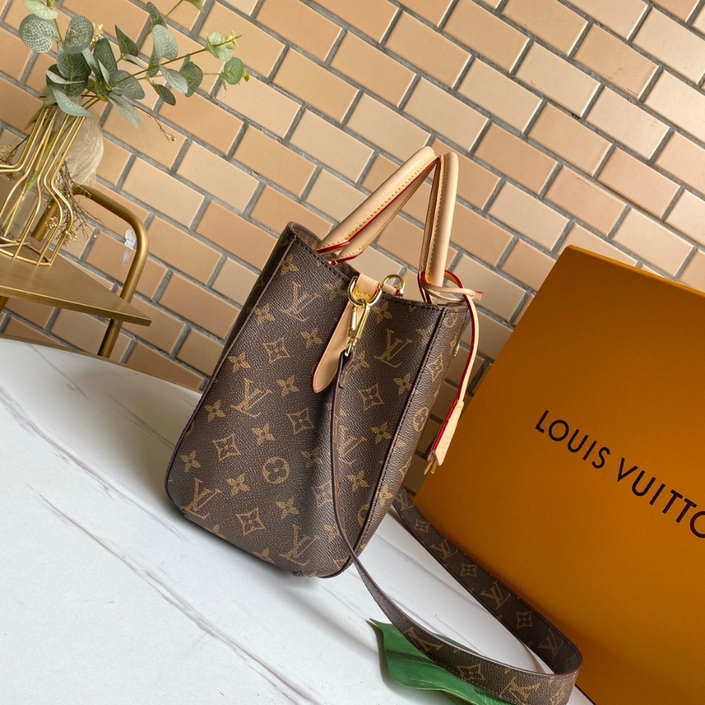 Louis Vuitton Montaigne BB Monogram Coated Canvas Brown 29Cm M41055 - Image 3