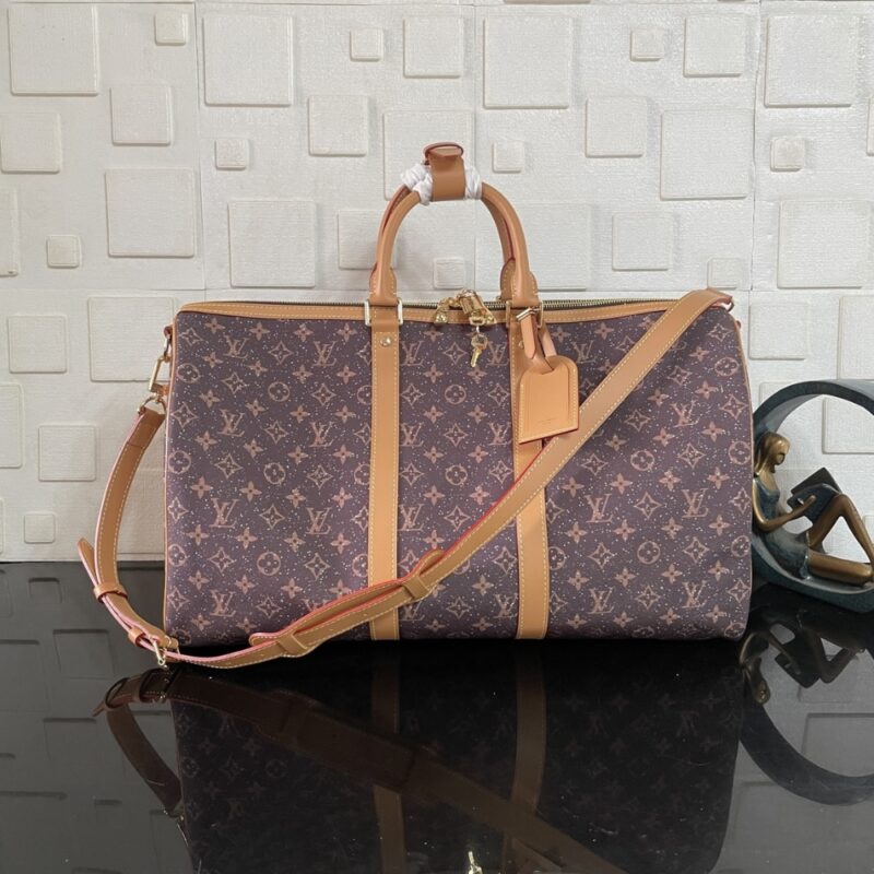 Alternative view of [Super Vip 1:1] Louis Vuitton Keepall Bandoulière 50 Satin Purple 50Cm M13977