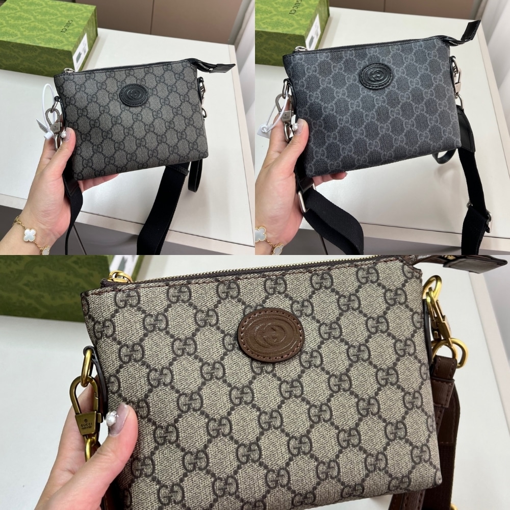 Gucci Messenger Bag With Interlocking G Black 29Cm 723306 92Thn 1000 - Image 3