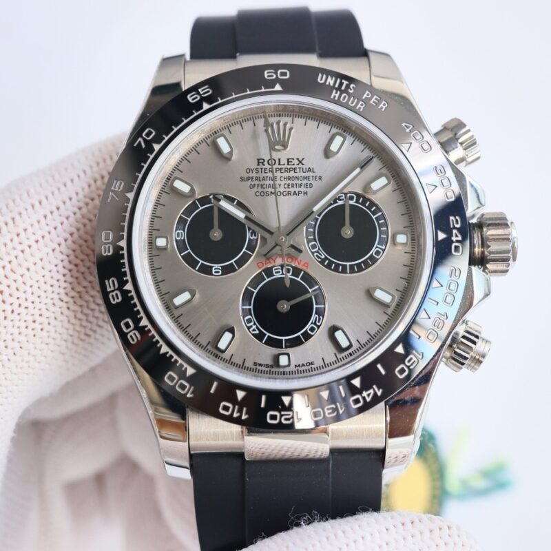 Alternative view of [Super Vip 1:1] Rolex Cosmograph Daytona Silver Oysterflex 40Mm 116519Ln 0027