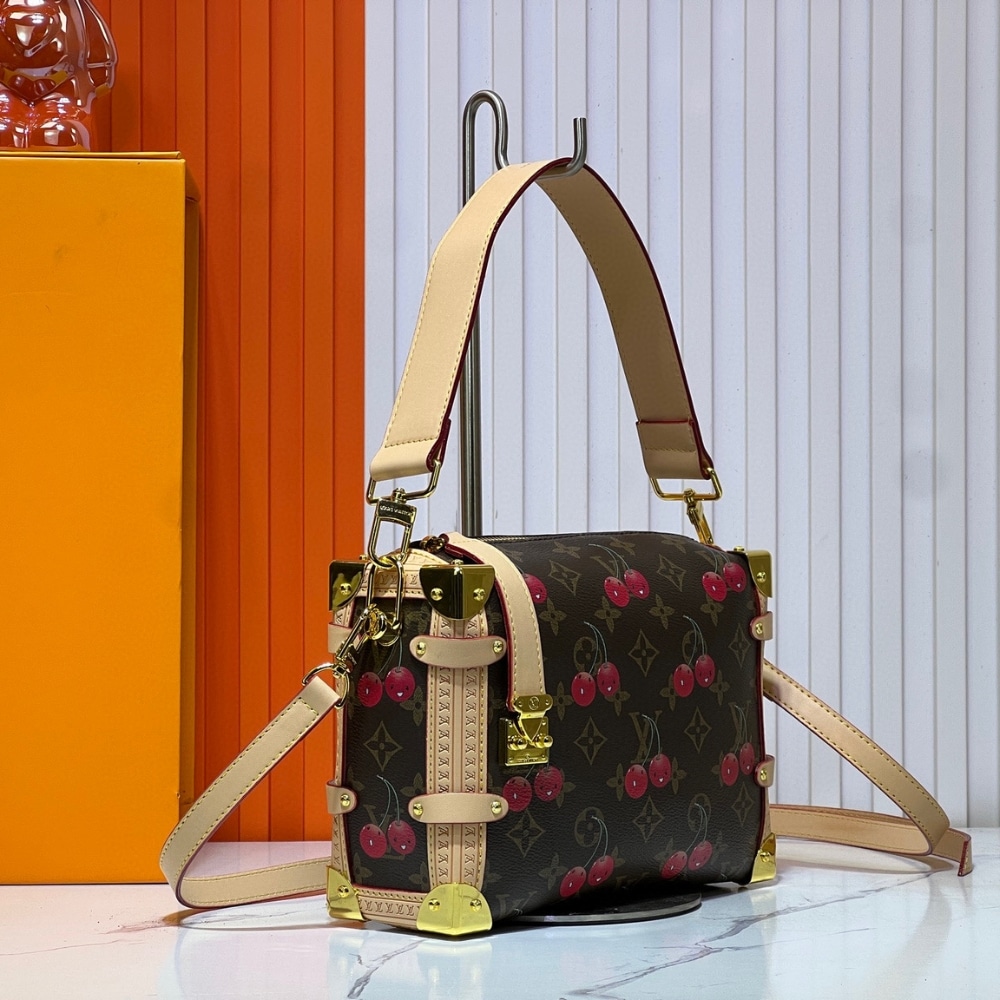 Louis Vuitton X Takashi Murakami Monogram Cerise Side Trunk MM 21Cm Brown M14278 - Image 4
