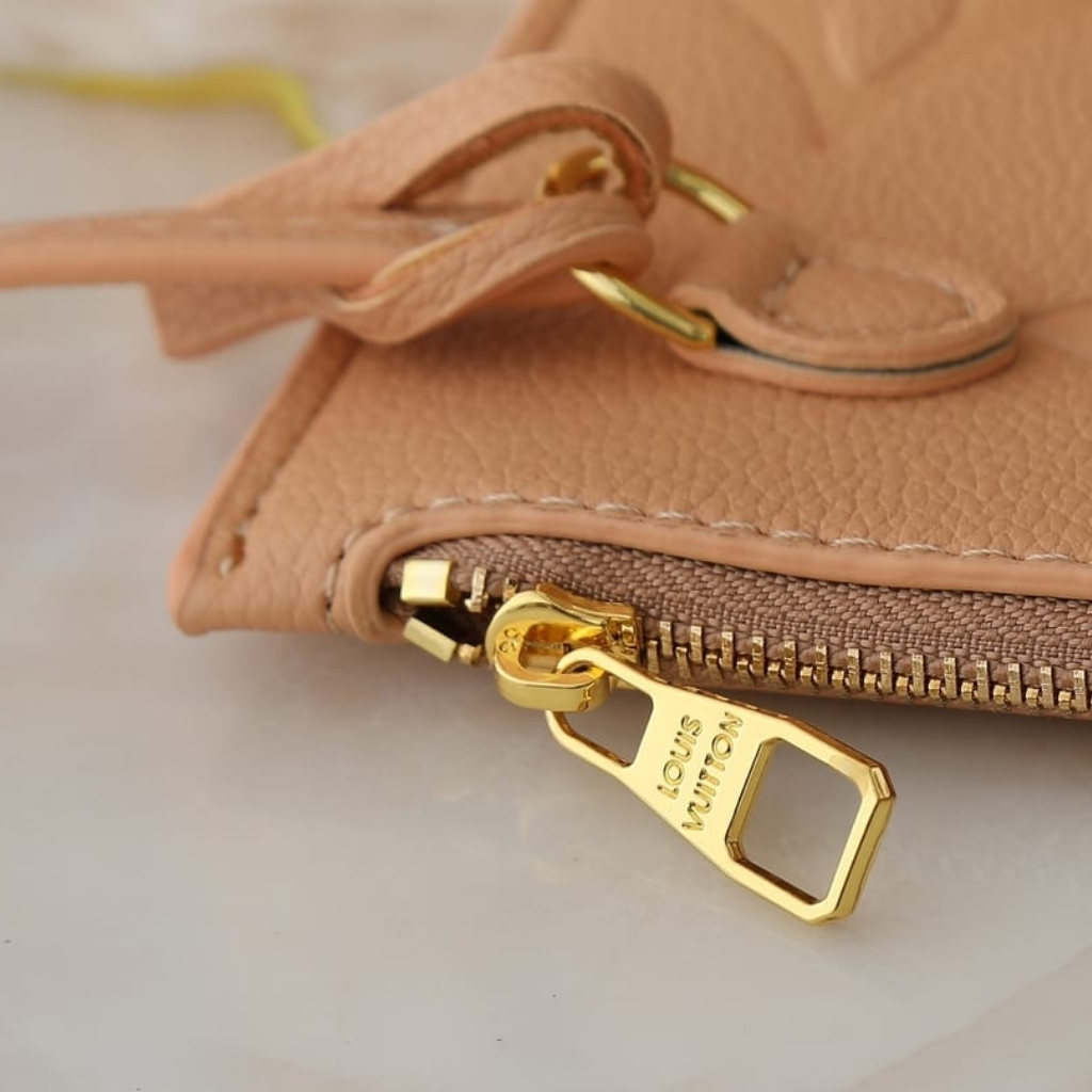 Louis Vuitton Neverfull MM Monogram Empreinte Leather Sand 31Cm M14319 - Image 7