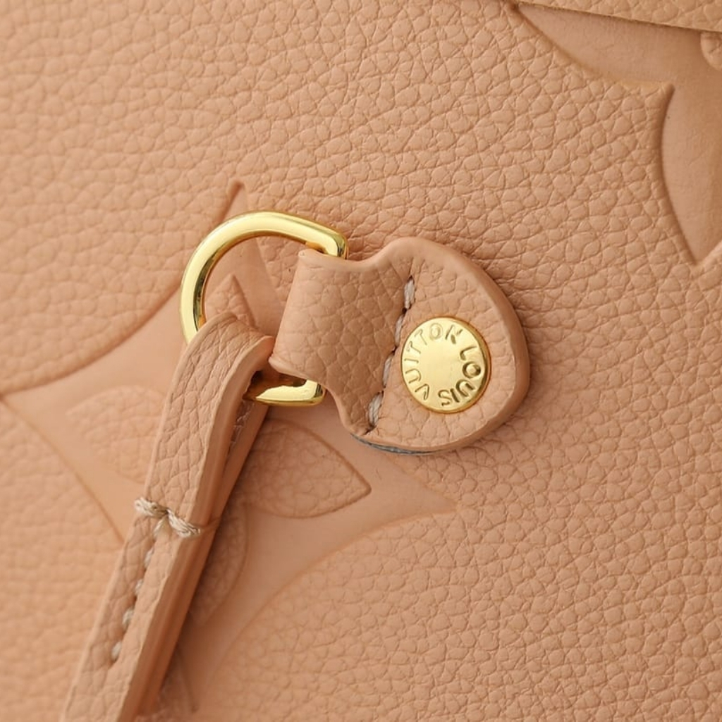 Louis Vuitton Neverfull MM Monogram Empreinte Leather Sand 31Cm M14319 - Image 8