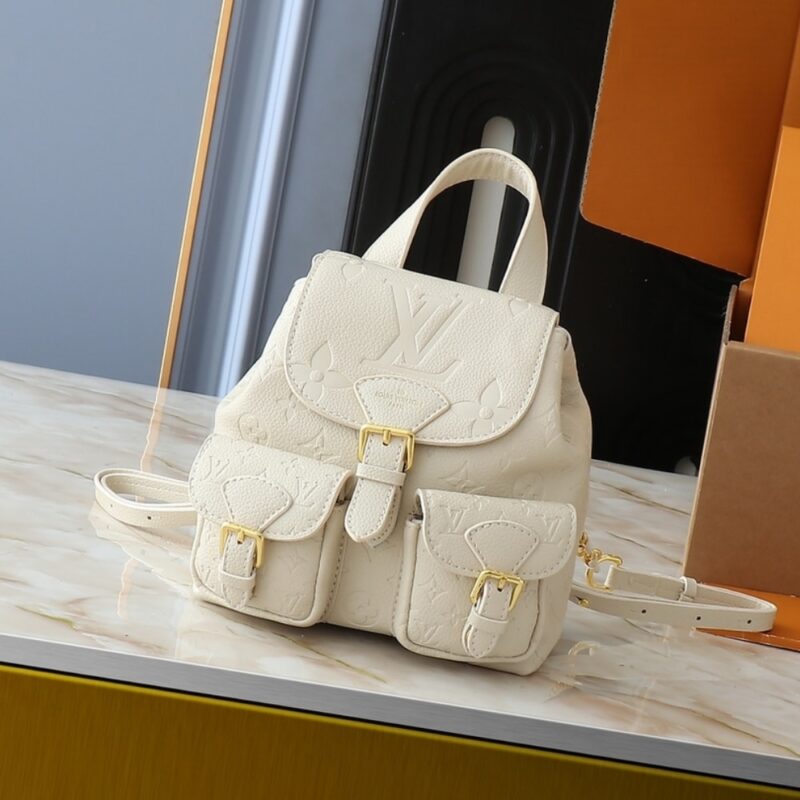 Alternative view of Louis Vuitton Backup Monogram Empreinte Leather Cream 20Cm M47106