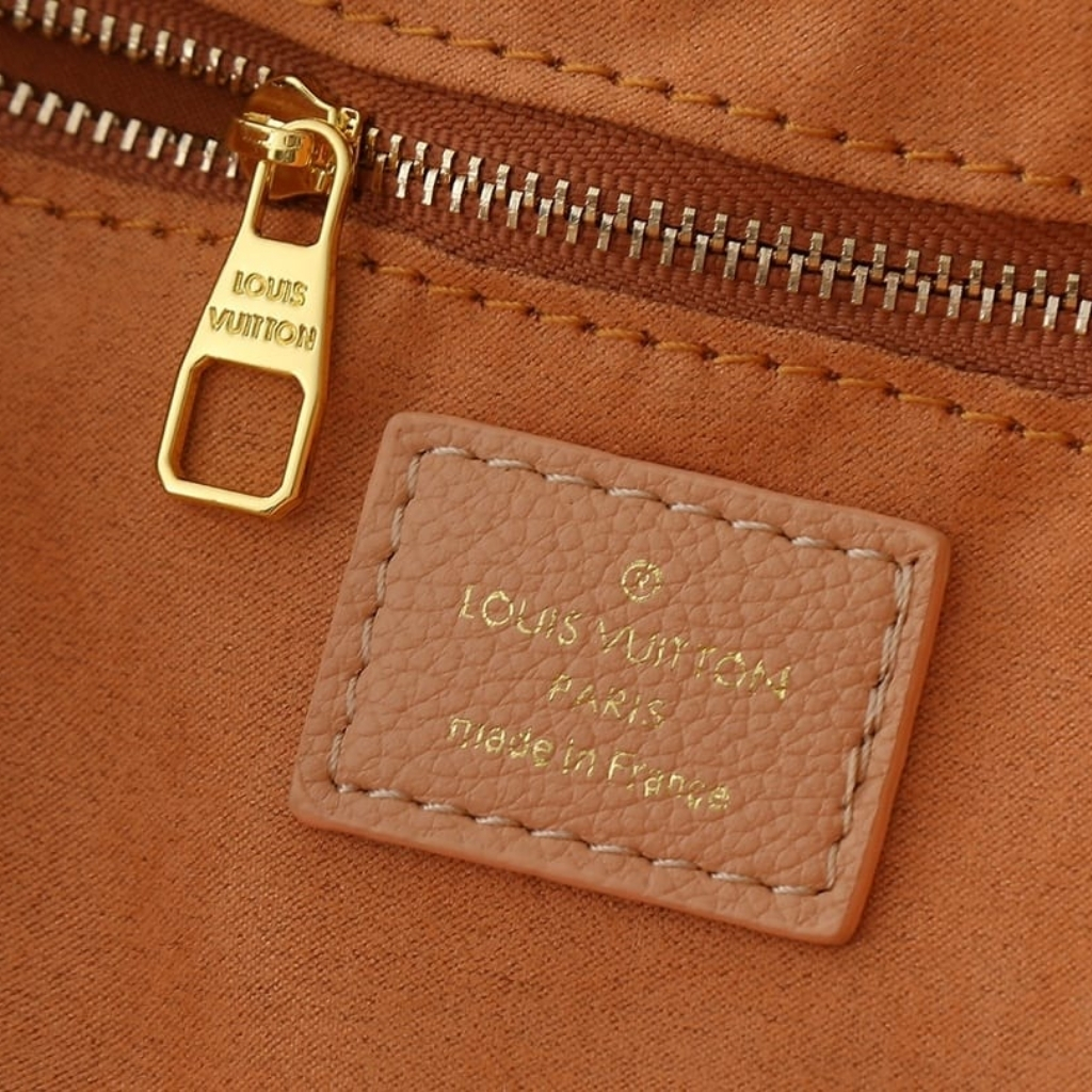 Louis Vuitton Neverfull MM Monogram Empreinte Leather Sand 31Cm M14319 - Image 9