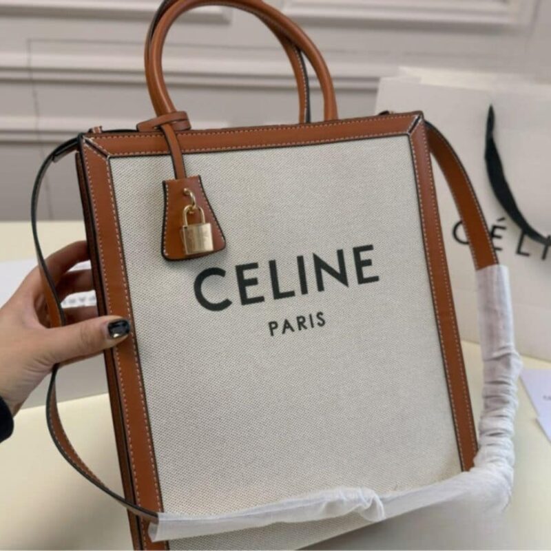 Alternative view of Celine Vertical Cabas Bag Print Natural Tan 32Cm 192082Bnz 02Nt