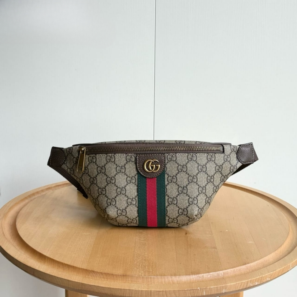 Gucci Ophidia Small Belt Bag Beige And Dark Brown 30Cm 839106 FAEOF 9745 - Image 2