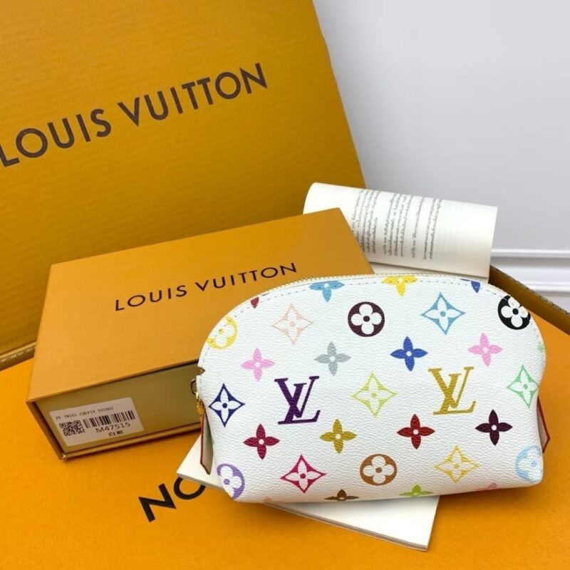 Alternative view of Louis Vuitton X Murakami Cosmetic Pouch PM Monogram White 19Cm M13744