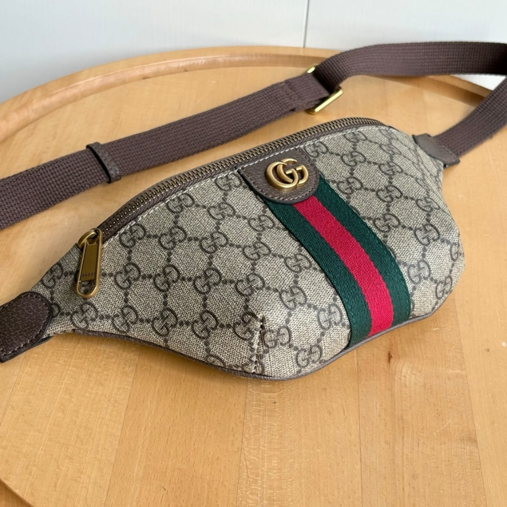 Gucci Ophidia Small Belt Bag Beige And Dark Brown 30Cm 839106 FAEOF 9745 - Image 5