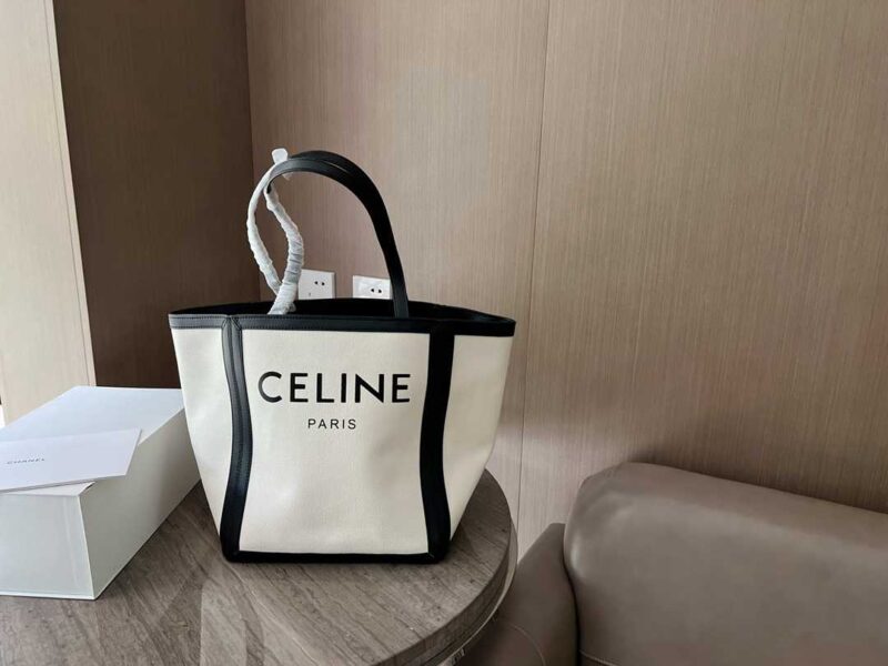 Alternative view of Celine Large Sling Tote Canvas Bags Black 48Cm