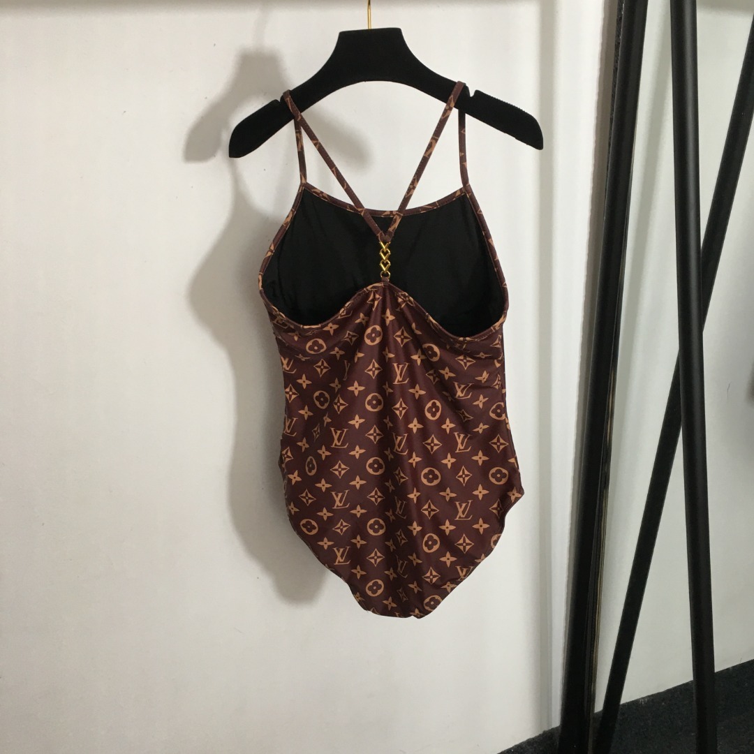 Louis Vuitton One Piece Swimsuit Monogram Brown 1AC6AG - Image 4