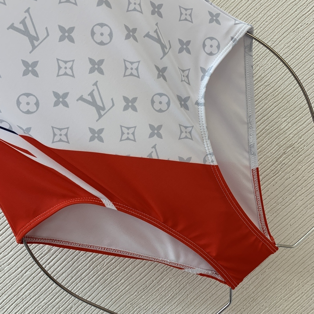 Louis Vuitton X AC Flag One Piece Swimsuit White 1AFZEL - Image 7